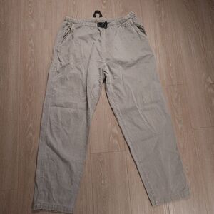 VTG Gramicci Belted Climbing Pants Men's XL Gray Outdoor Hiking USA Made